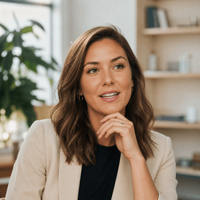 Portrait of Maja Lindqvist, Head of Growth at Glow Skincare