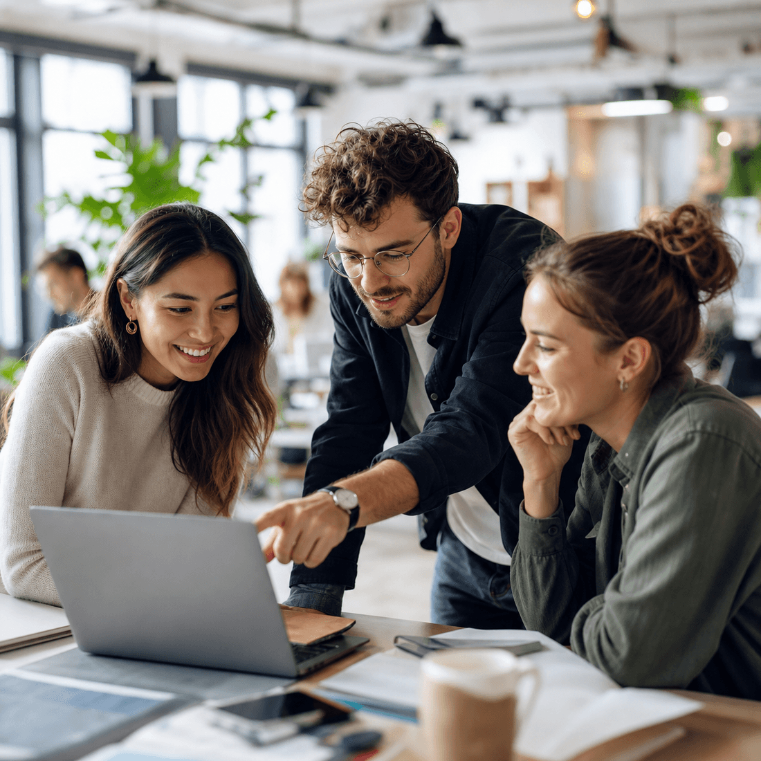 Agency team managing multiple client brands in MediaGlow
